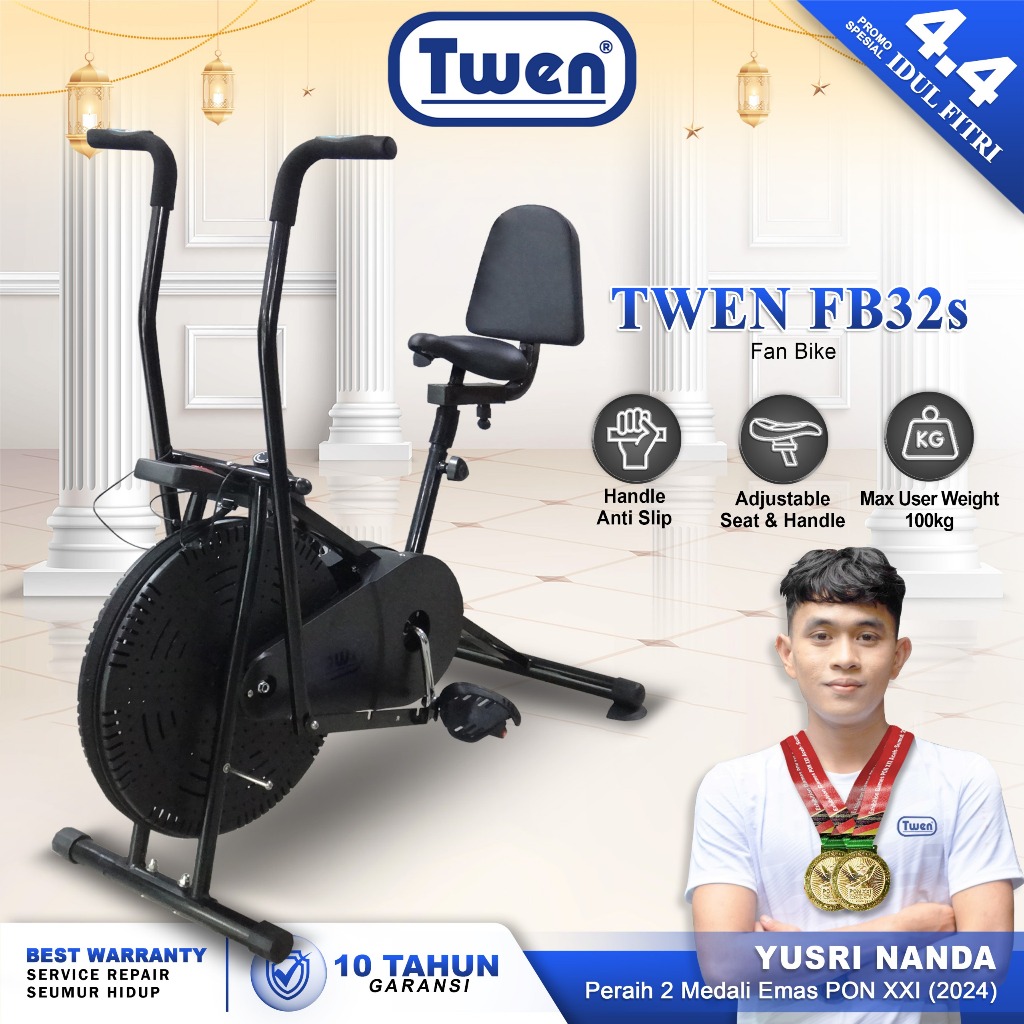 TWEN Sepeda Statis Orbitrack Fan Bike FB3 FB31 FB32 FB32s - Platinum Bike