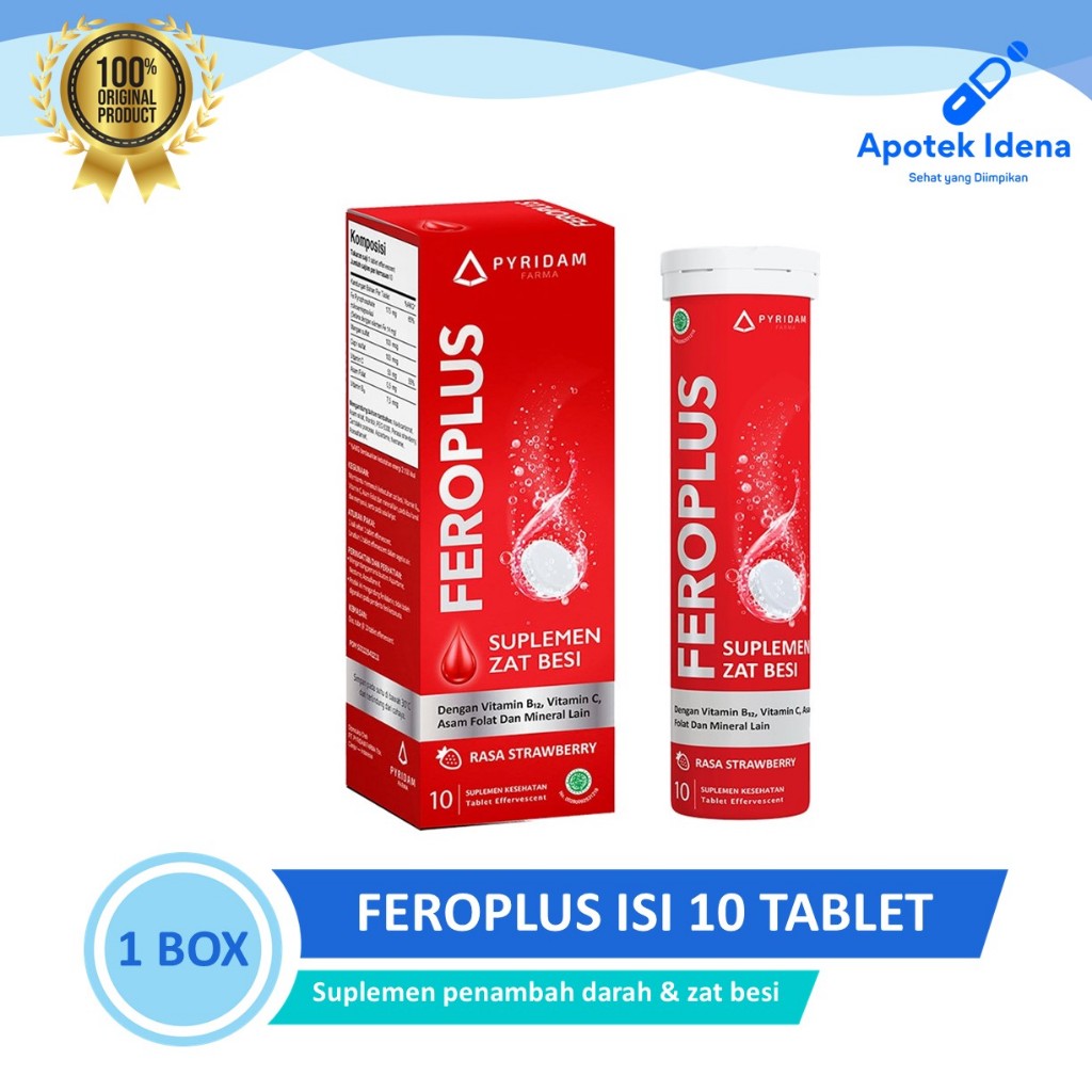 FEROPLUS Ferospat Effervescent Multivitamin Isi 10 Tablet Vitamin / Suplemen Ibu Hamil Dan Menyusui