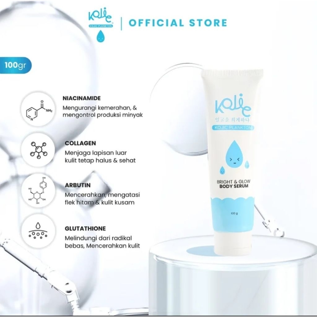 Kojic plankton bright & glow body serum