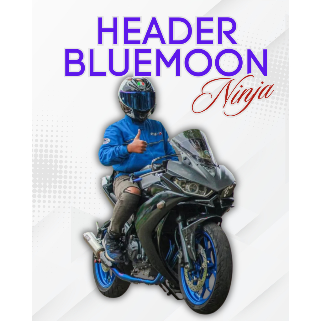 Header Inlet 50 MM Knalpot Racing Ninja250FI R25 Cbr250rr MT25 Bluemoon Original