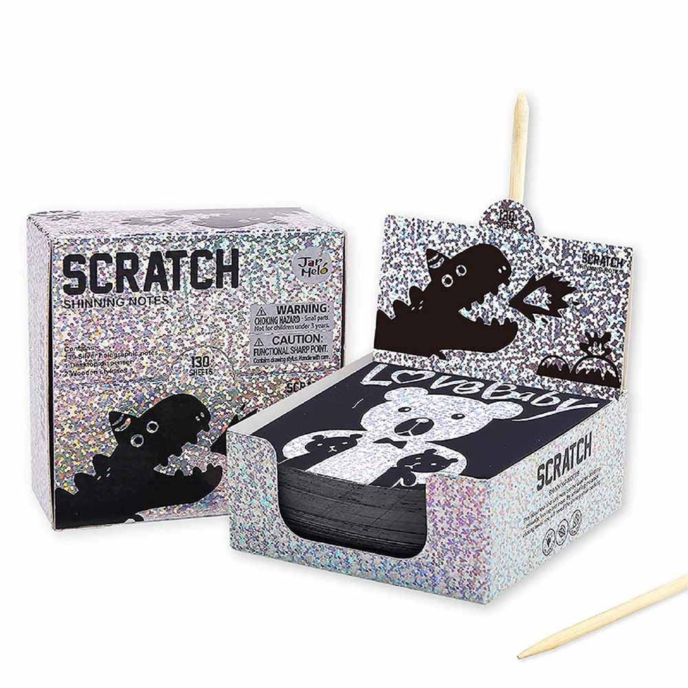 NEW Jar Melo Scratch Art Paper Set | Jarmelo Kertas Gores Anak Hologram Glitter DIY Craft Mainan Kre