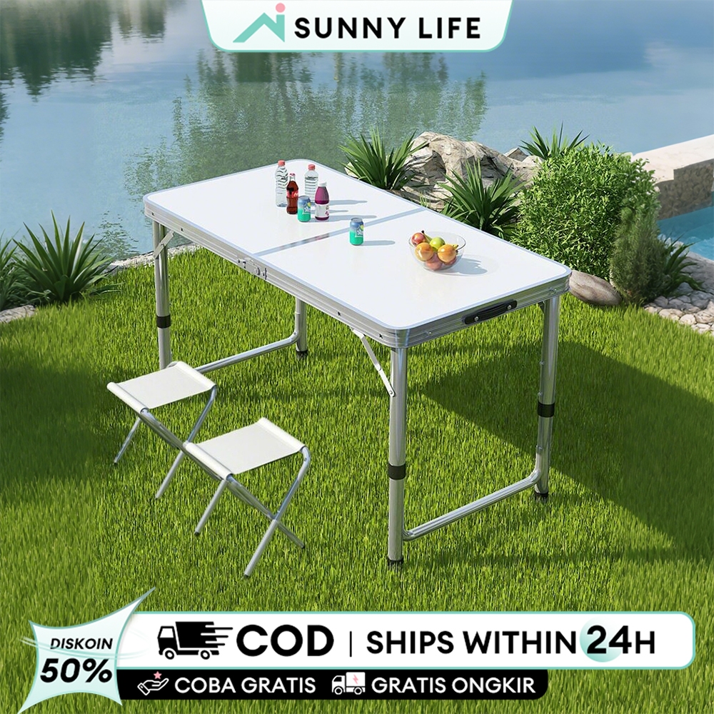 Meja Lipat Outdoor Meja Lipat Portabel Meja Koper Portabel Aluminium  Meja Lipat Jualan Meja Camping