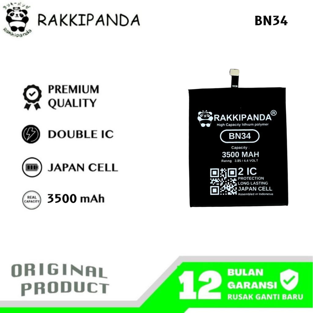 RakkiPanda - BN34 Redmi 5A Batre Batrai Baterai
