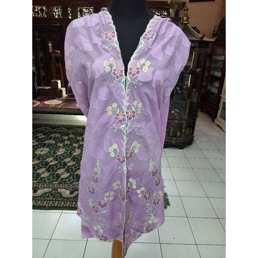 Bahan Kebaya Bordir/Bahan Kebaya Bordir Encim/Bahan Kebaya Encim/Bahan Kebaya Bordir Panjang/Bahan K