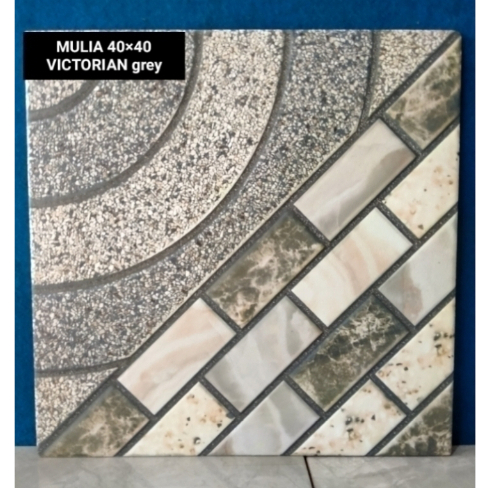 KERAMIK LANTAI CARPORT 40X40 VICTORIAN GREY