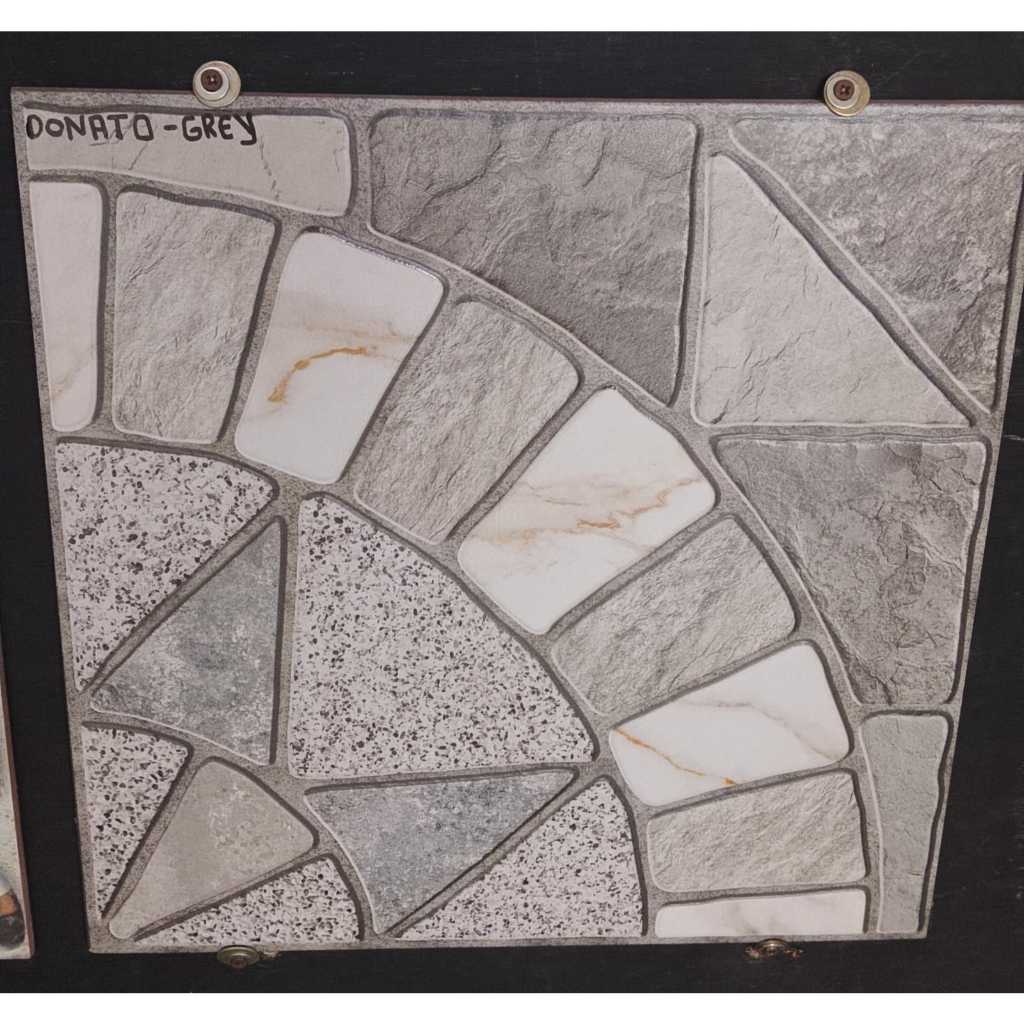 KERAMIK LANTAI CARPORT 40X40 DONATO GREY