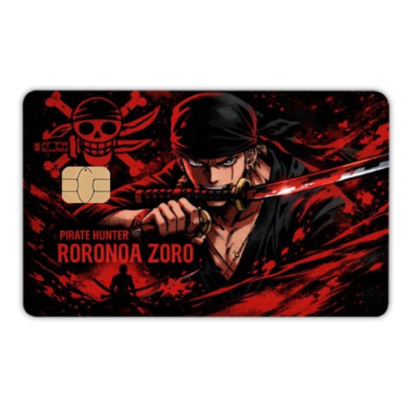 Kartu Flazz Gen 2 NFC Zoro One Piece (Bisa Cetak Foto/Gambar Sendiri )
