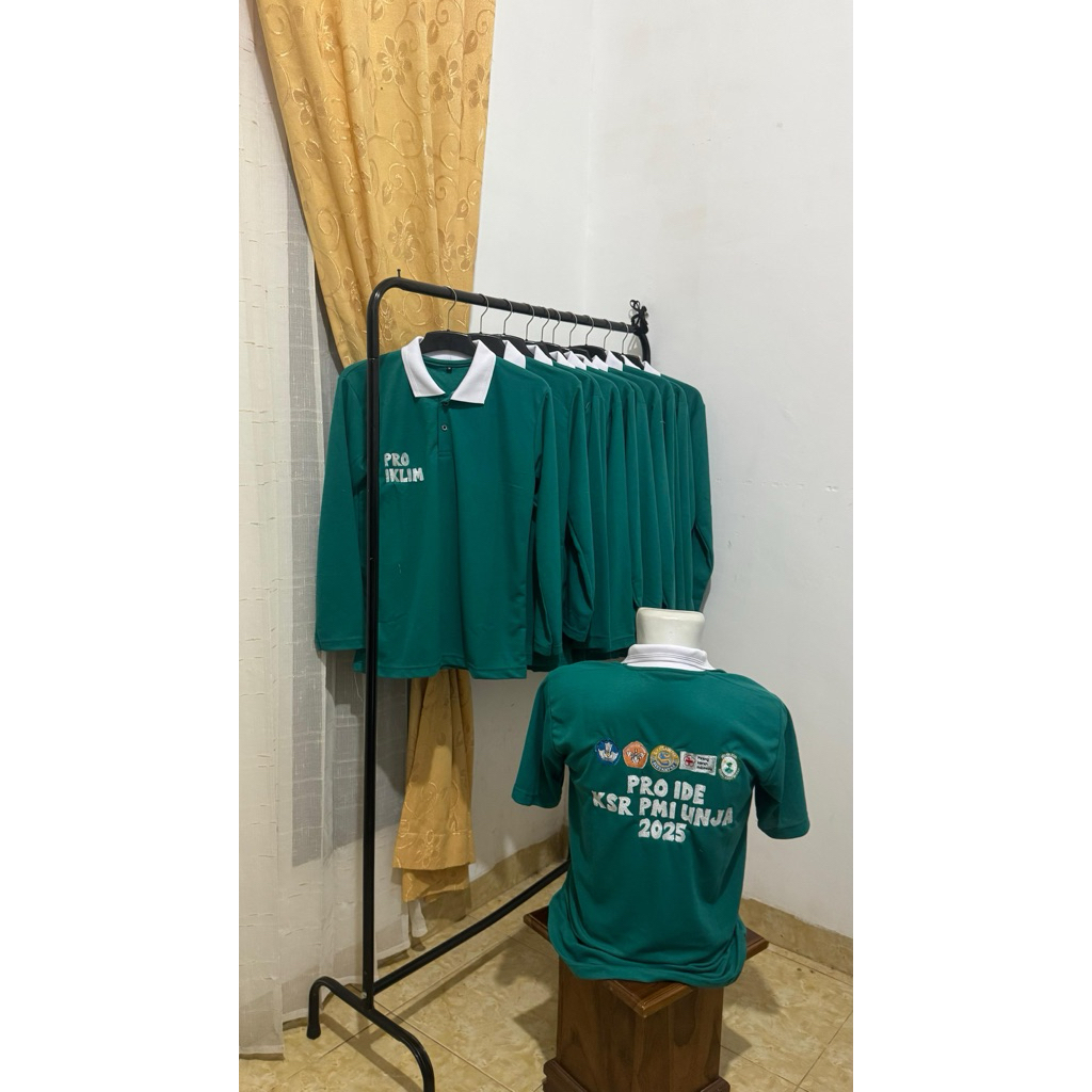 Kaos Polo Custom Bordir Logo – Polo Shirt Seragam Kerja / Komunitas / Kantor / Event – Bahan Lacoste