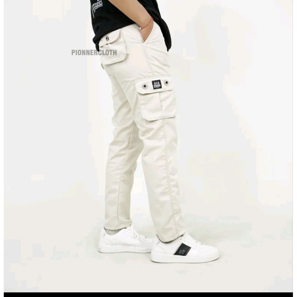 Celana Panjang Cargo Pria Dewasa Bahan American Drill