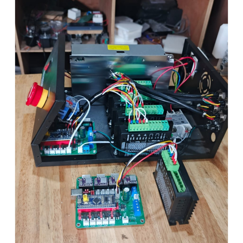 Controller CNC STM32 GRBL & GRBLHAL  Bisa  Router + Laser Hibrid, TB600, DRV8825, A4988