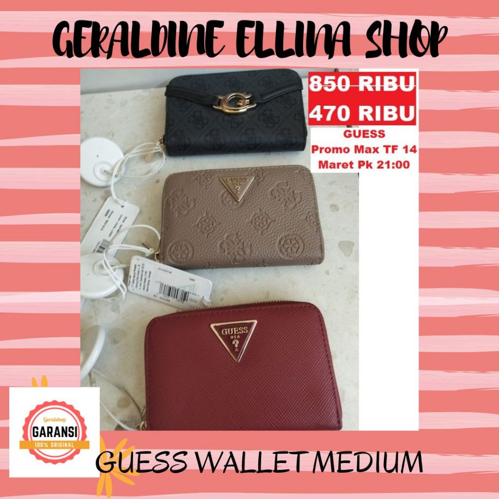 Guess dompet wanita MEDIUM original store