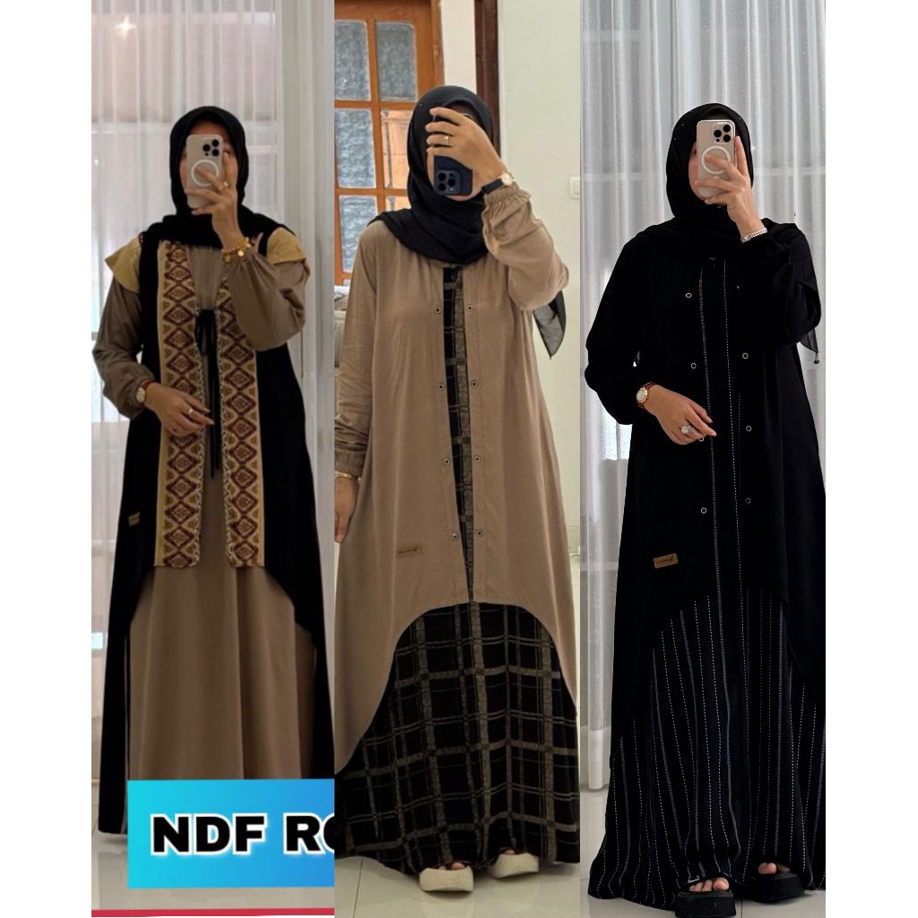 Dress rompi by Nadheefa store ((READY))