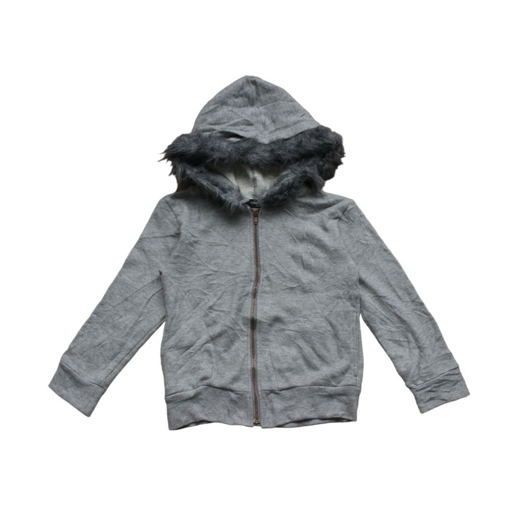 Jaket Hoodie Anak Comme Ca Ism 3-4Tahun Abu (Minus)