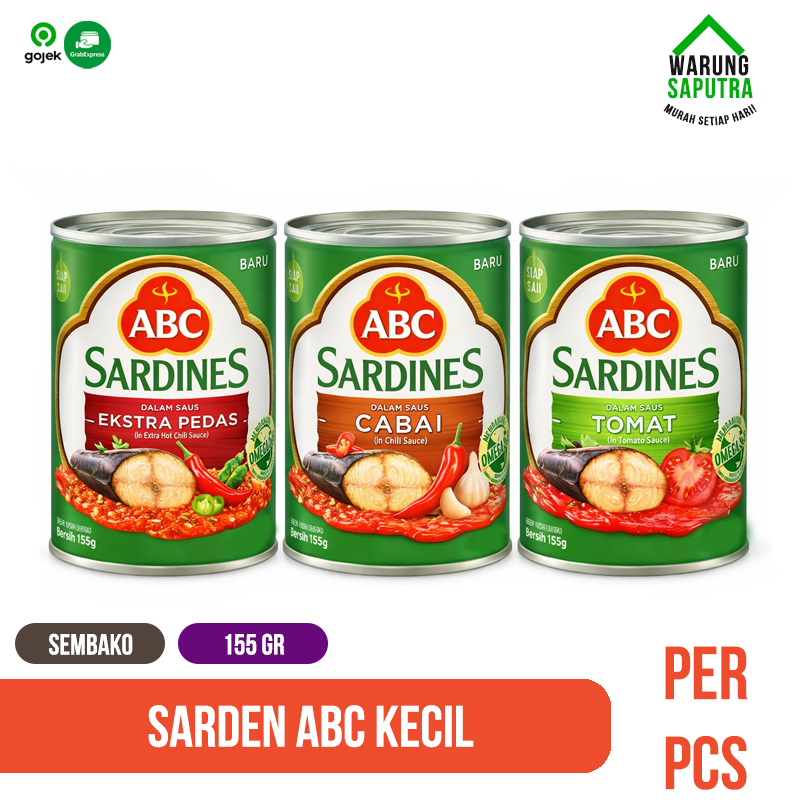 Sardines / Sarden ABC Kaleng Kecil 155 gr