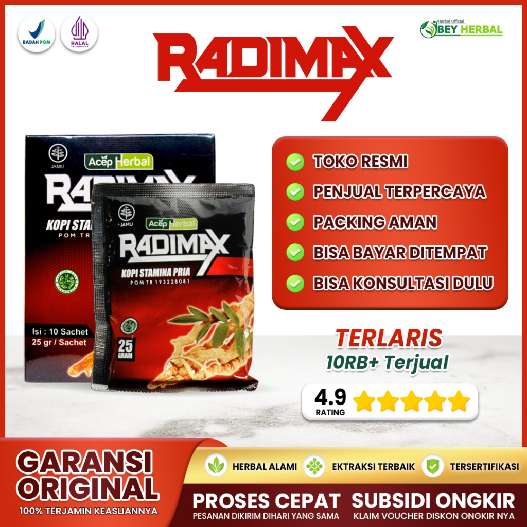 Kopi Radimax Original Kopi Penunjang K3kuatan Pria