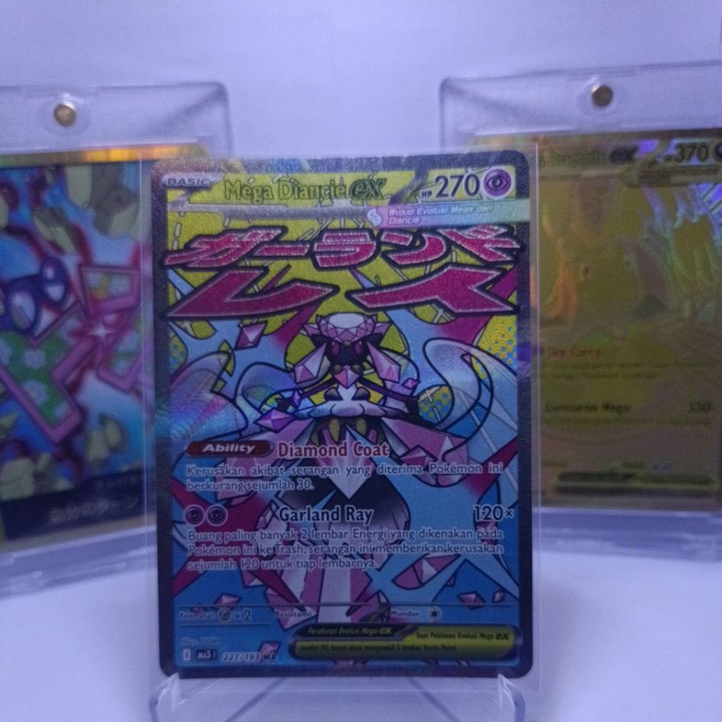 pokemon MA3 Mega Attack Rare / MA mega diance original indonesia