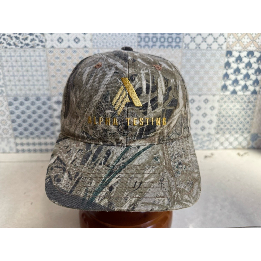 Topi Second Brand Branded Alpha Testing Realtree Camo By OC Outdoor Cap Original Full Tag