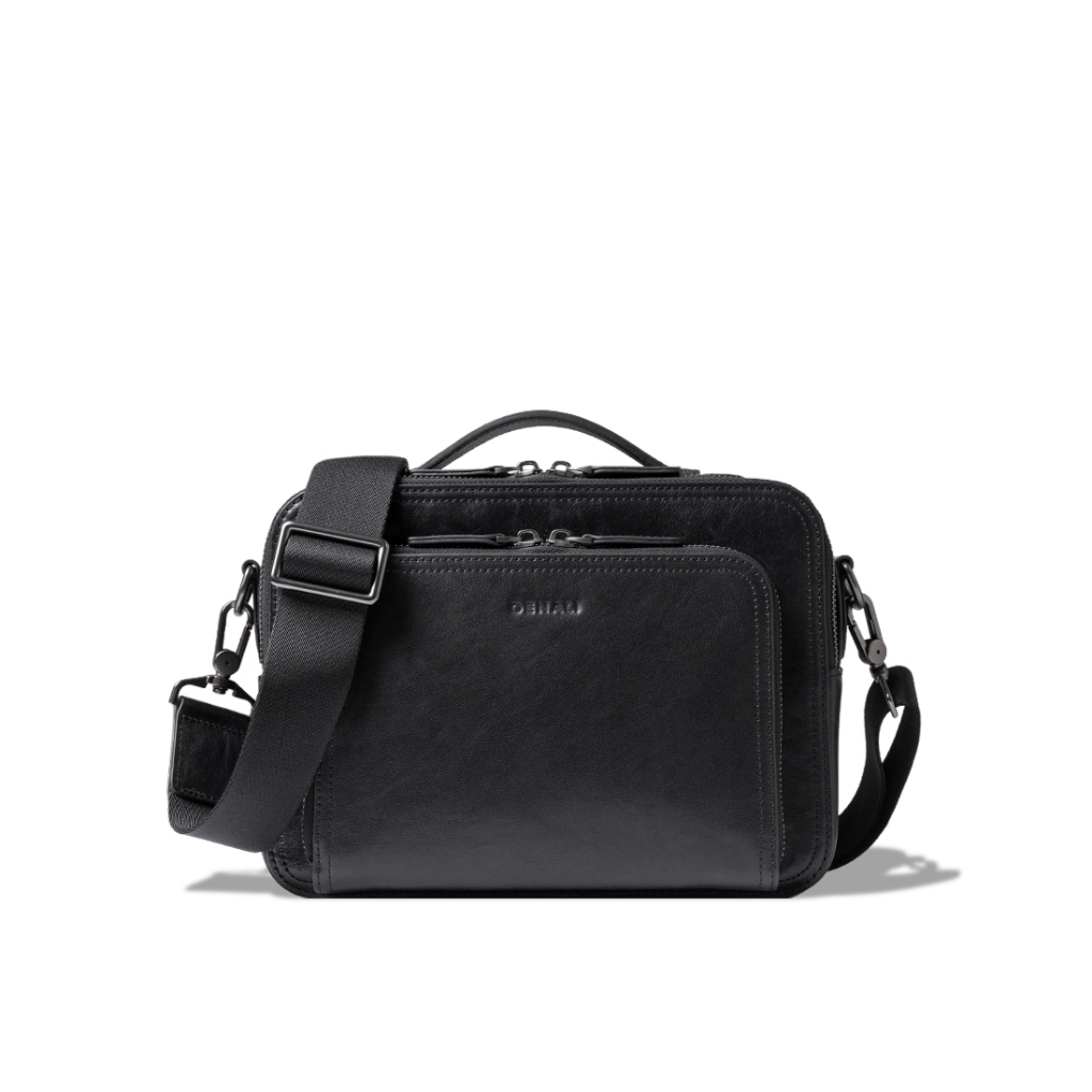Denali Genuine Leather - Noctis Crossbody Bag - Tas Selempang Kulit Pria