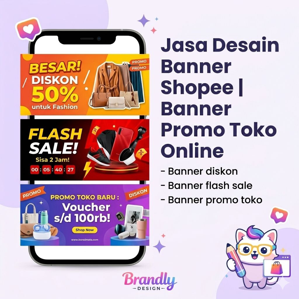 Jasa Desain Banner/Promo Toko