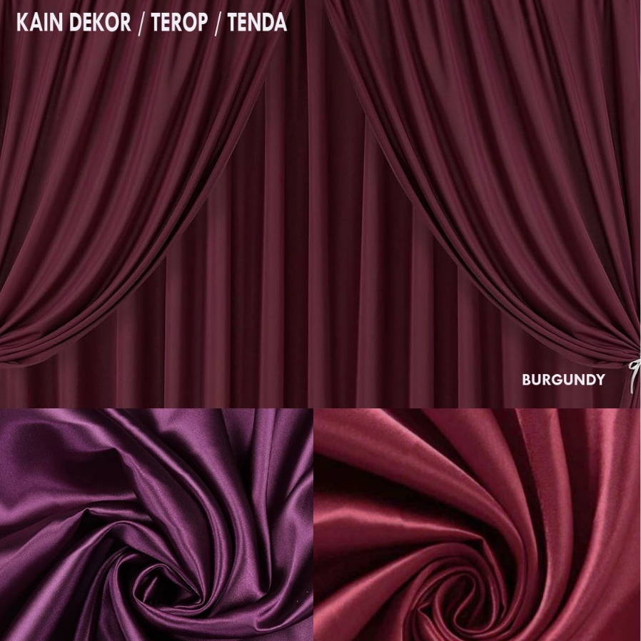 [20meter] Kain Tenda Meteran Kain Dekorasi Backdrop Pelaminan Perlengkapan Pesta Abutay