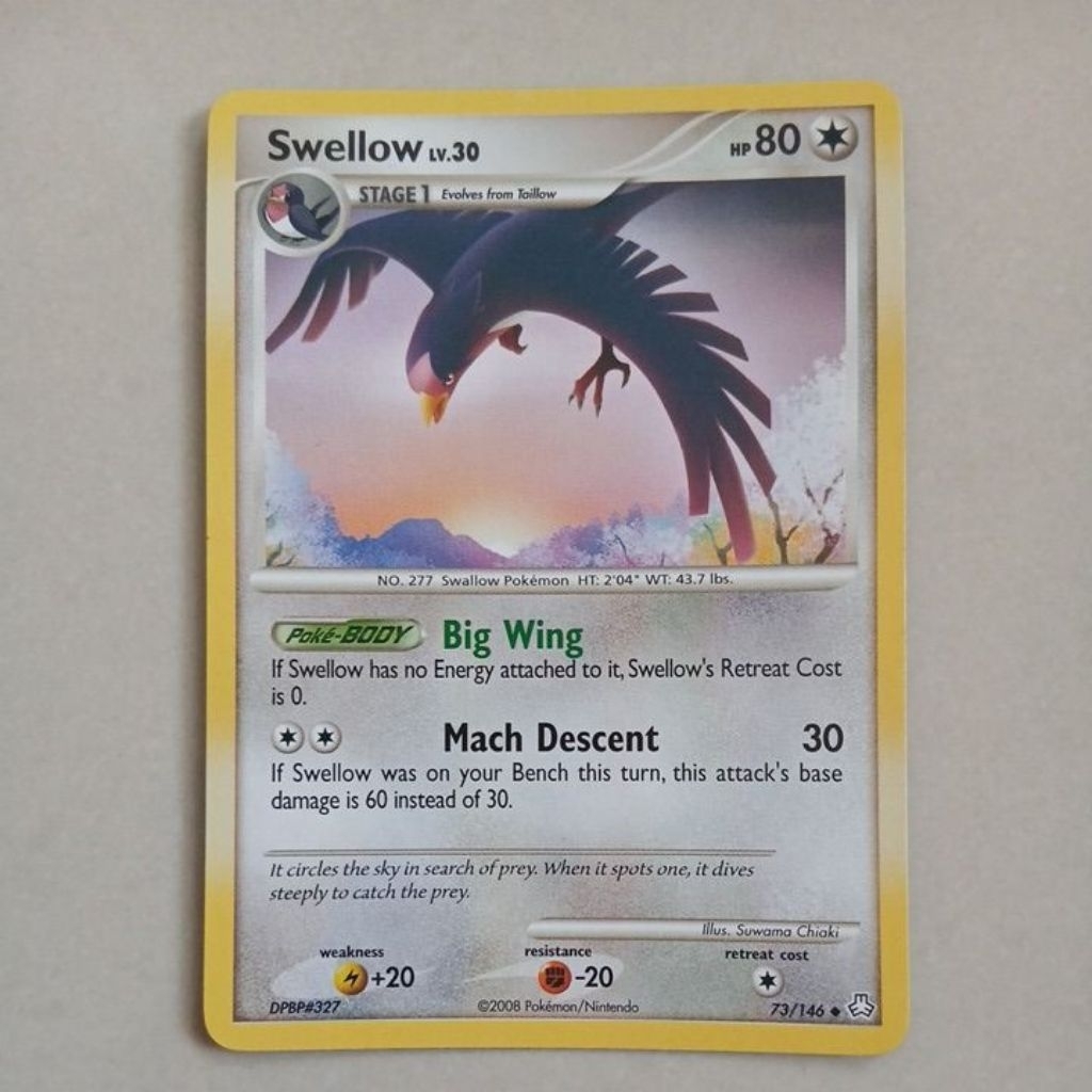 POKEMON SWELLOW LEGEND AWAKENED NON FOIL SINGLES