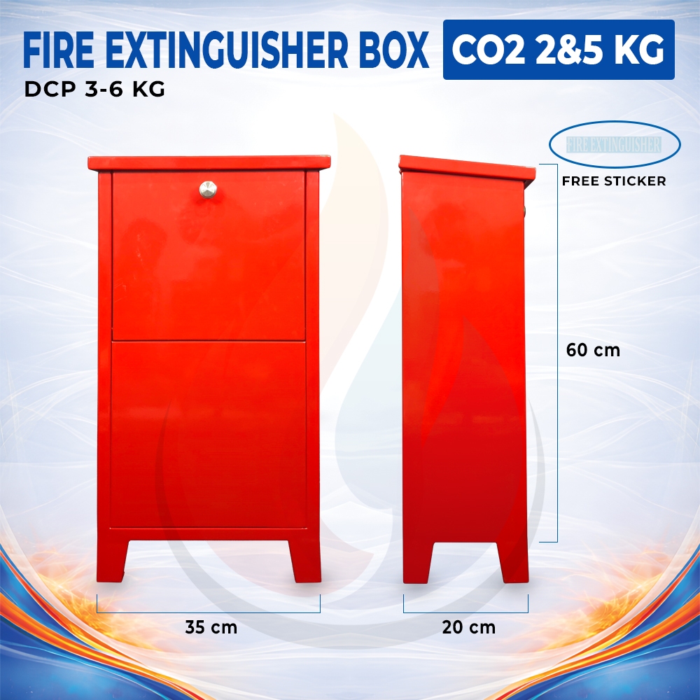 Fire Extinguisher Box DCP 3-6 kg, CO2 2&5 kg