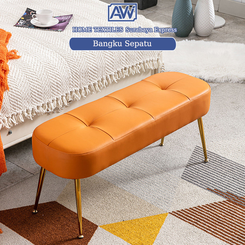 [Surabaya Express]Stool Sofa Stool Panjang Minimalis Sofa Puff Bench Bahan Kursi Sofa Murah Stool Pa