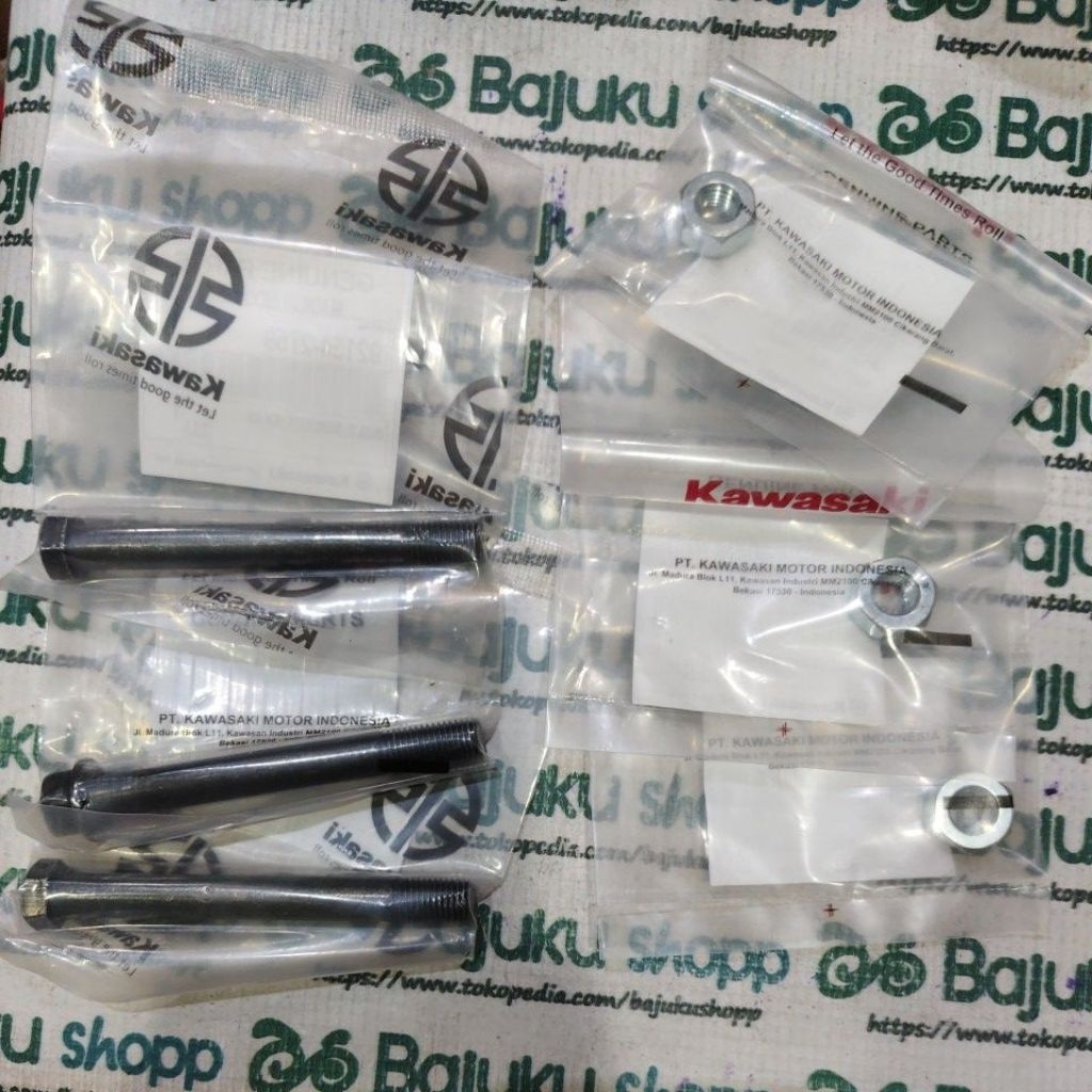 BAUT PLUS MUR UNITRACK UNITRAK NINJA R SS 150 SET ORIGINAL KAWASAKI