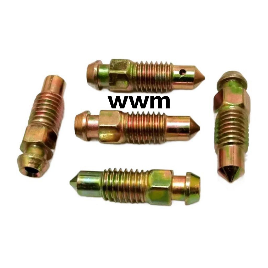 Baut Nepel Angin Kaliper Cakram Ukuran Baut 12 (M8) Drat Kasar Universal Semua Motor Original