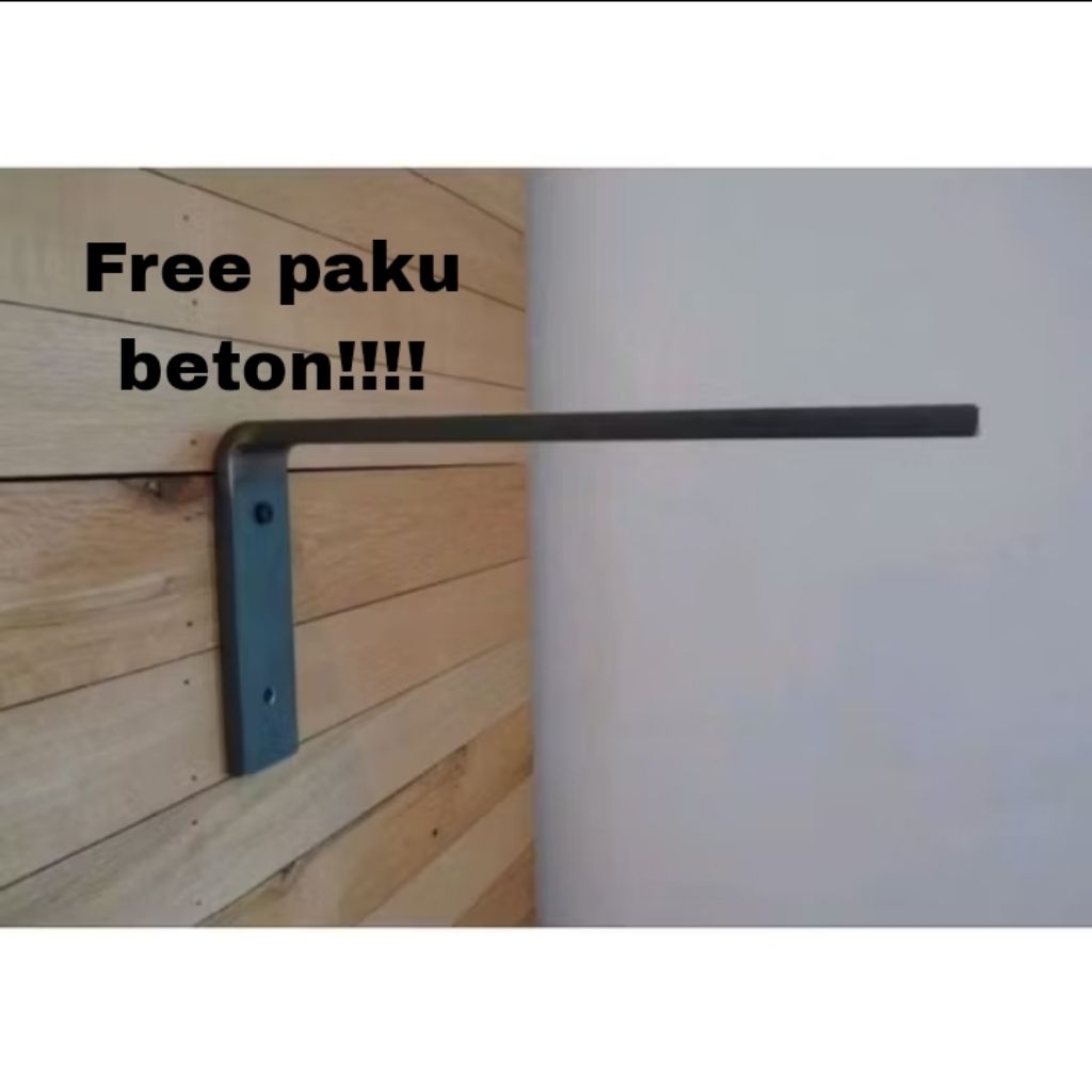 PLAT BESI SIKU PENYANGGA RAK DINDING / BESI SIKU RAK DINDING / SIKU AMBALAN