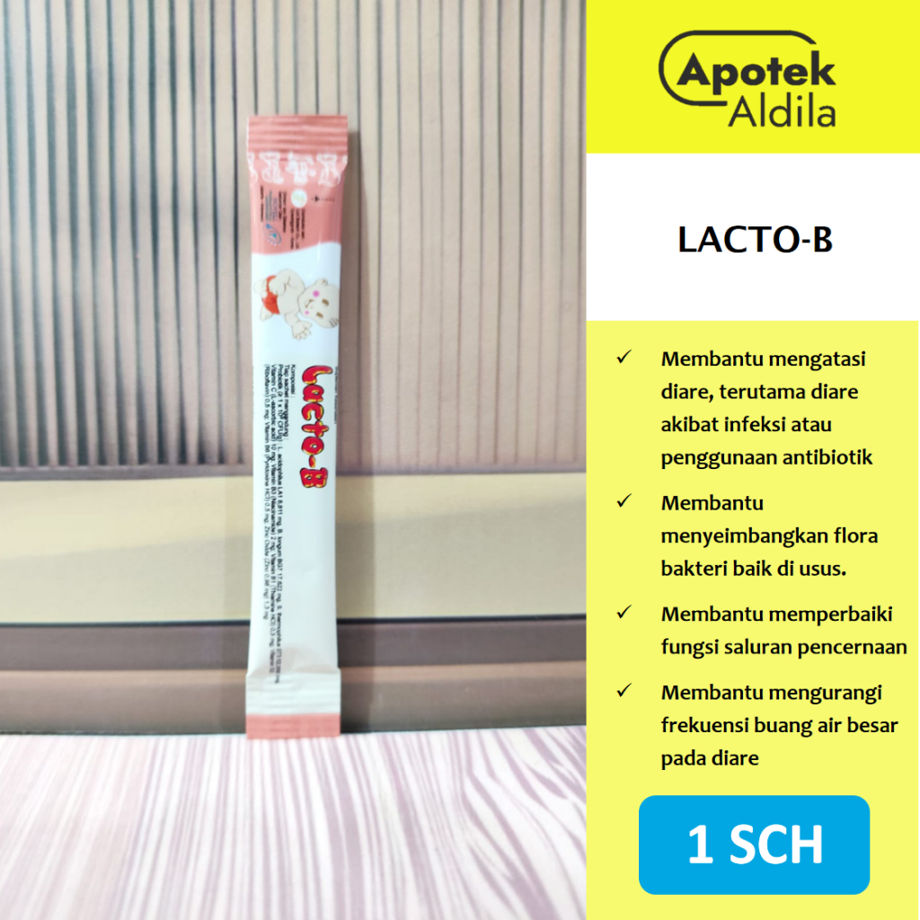 LACTO B PER SACHET UNTUK SUPLEMEN PROBIOTIK DIARE DAN PENCERNAAN ANAK