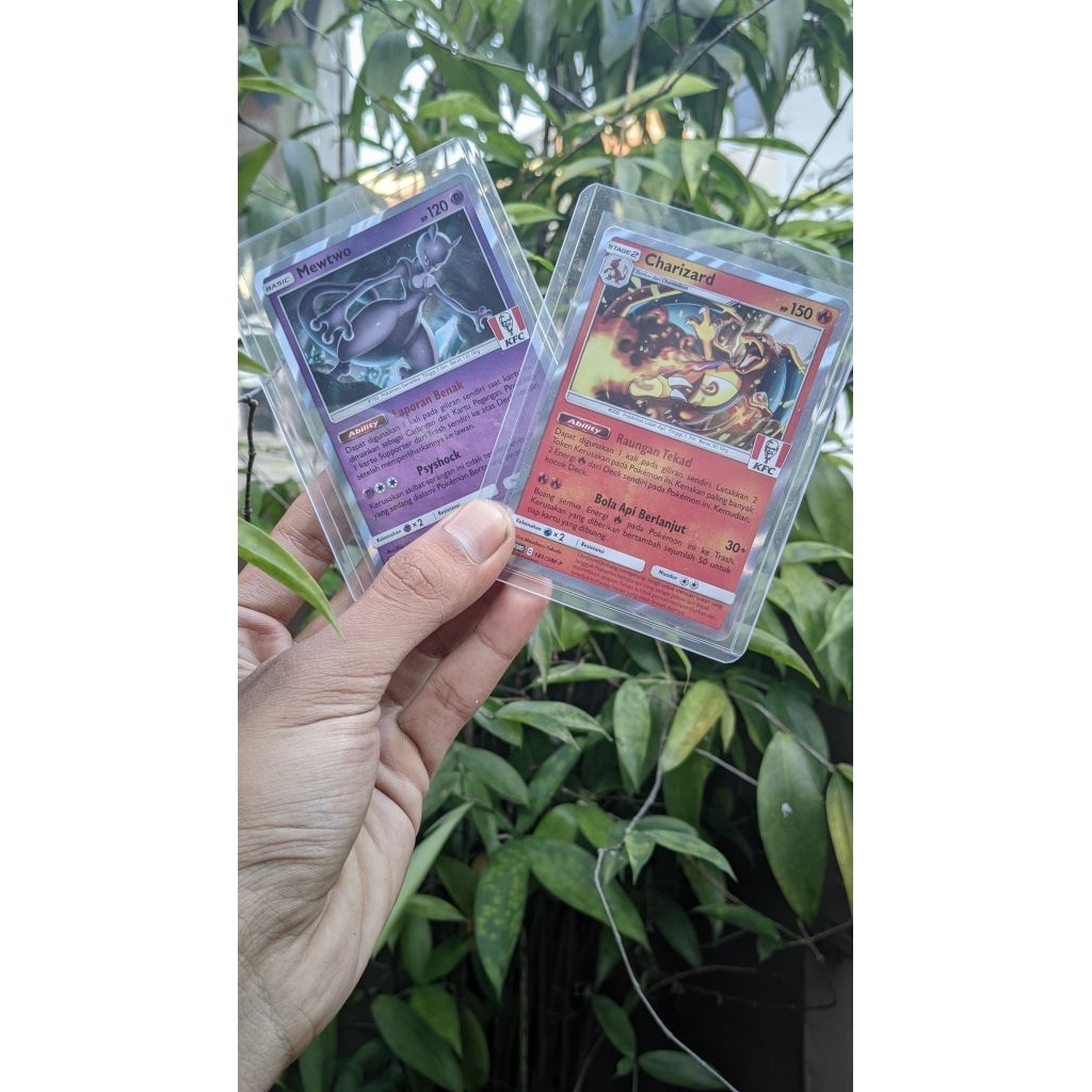 Kartu Pokemon Promo KFC Charizard & Mewtwo