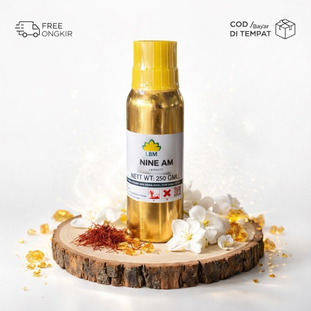 Afnan 9 AM bibit parfum kemasan segel 250gr LBM fragrance