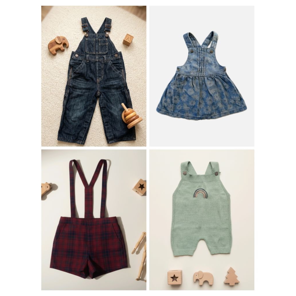 Preloved Overal Jeans Overal Rajut Anak Unisex