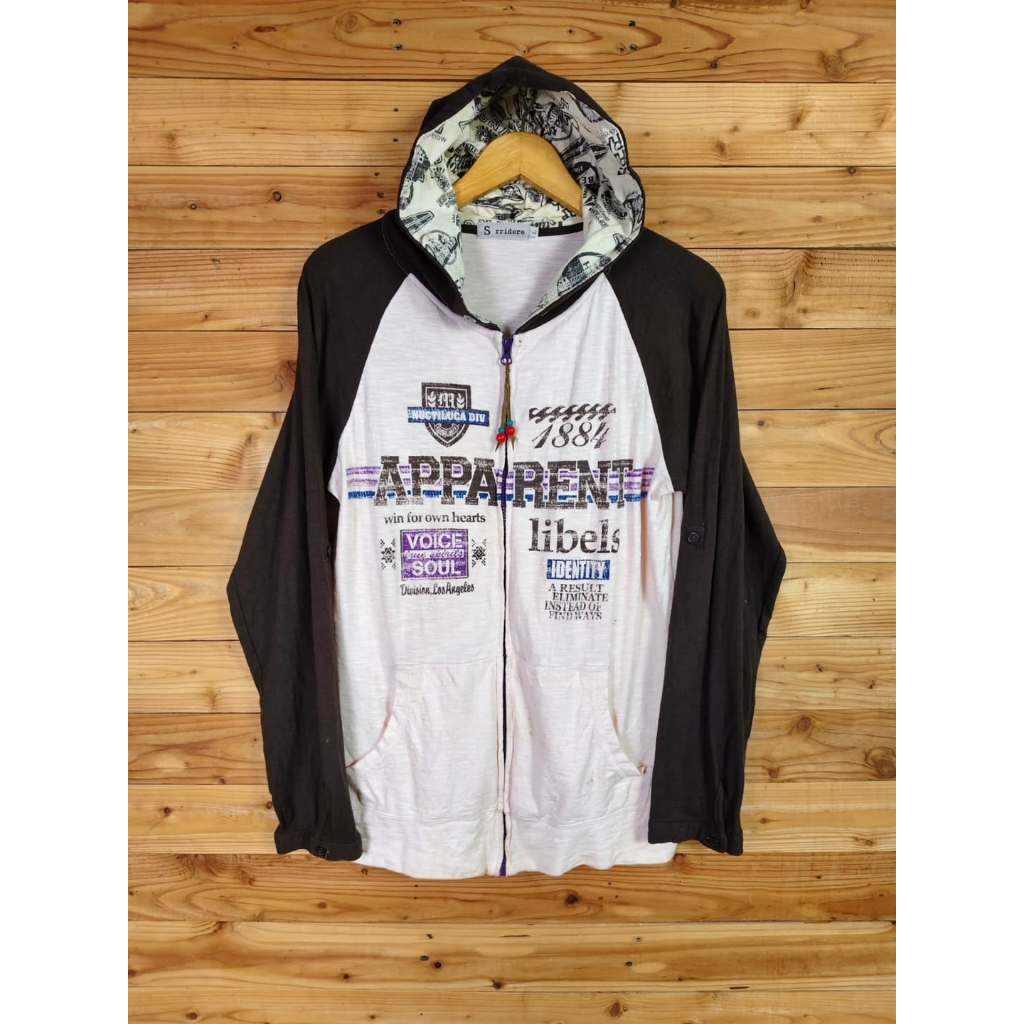 SORRIDERE HOODIE FULL ZIPPER SIZE ON TAG L, LD 104