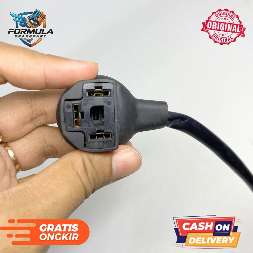 Fitting soket lampu depan H4 Zx150, Ninja rr, KLX 150, KLX 230 Original