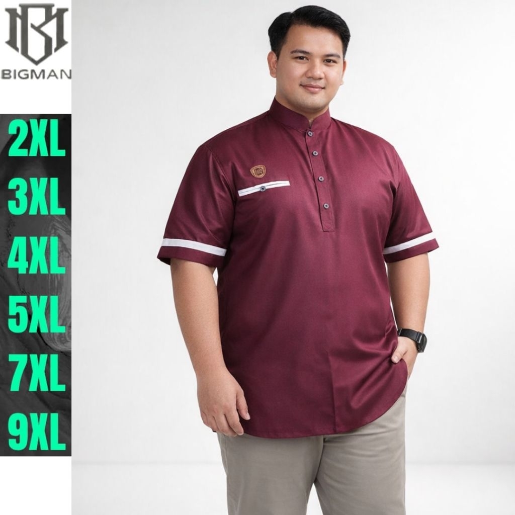 Baju Koko kurta dewasa M L XL XXL Baju Koko jumbo terbaru 9XL 7XL 5XL