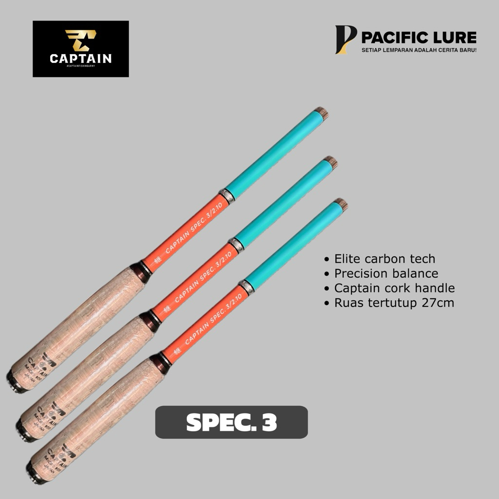 tegek captain spec 3 Carbon micro fishing JDM
