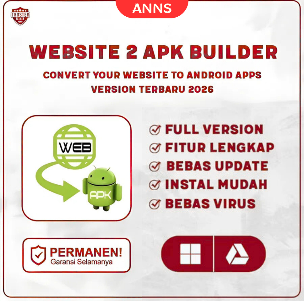 Website 2 Apk Builder 2026 Full Version Original Lifetime + Panduan Instalasi (WIN)