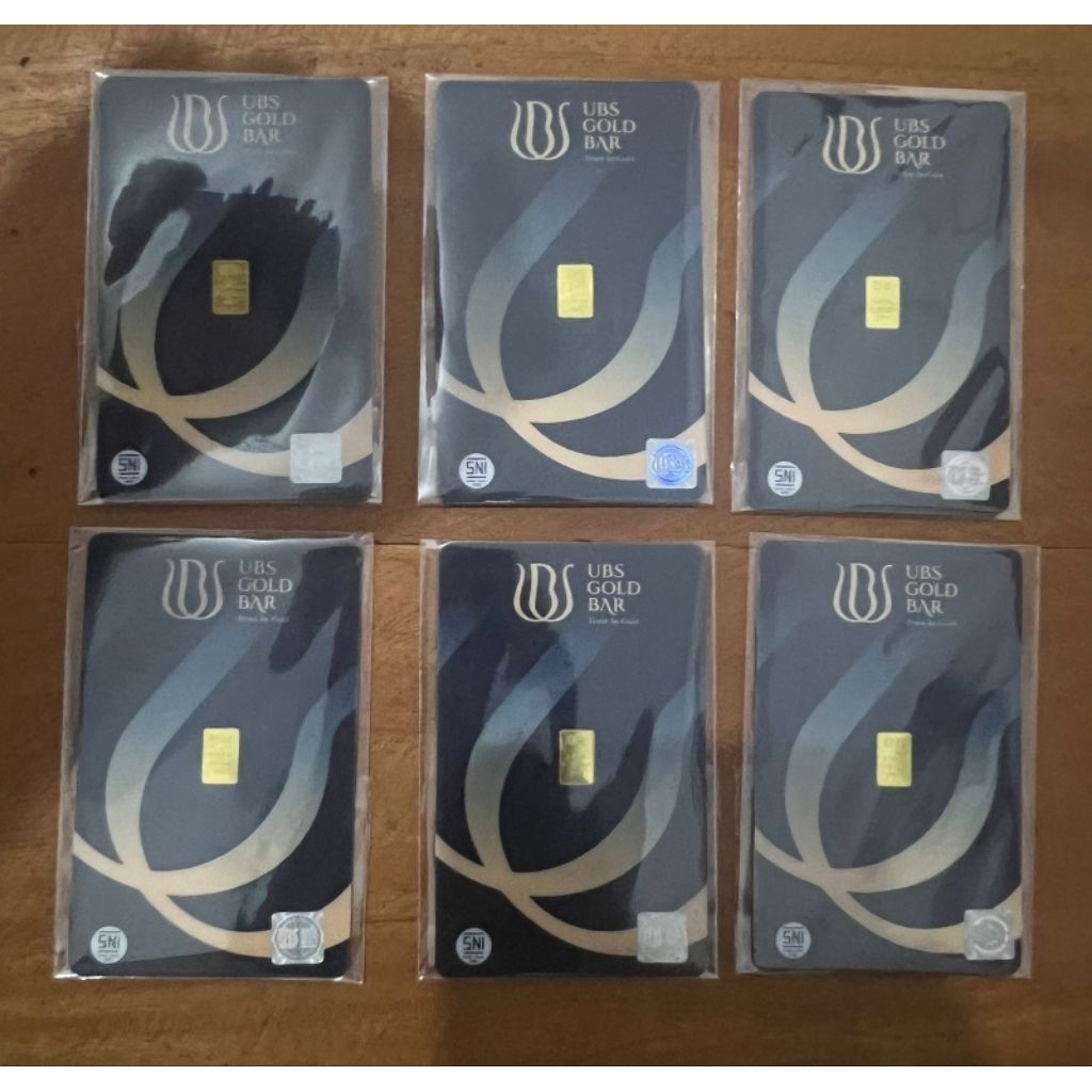 Logam Mulia Emas UBS 0.5 Gram - Bersertifikat Asli, 24 Karat, Kemasan Tebal