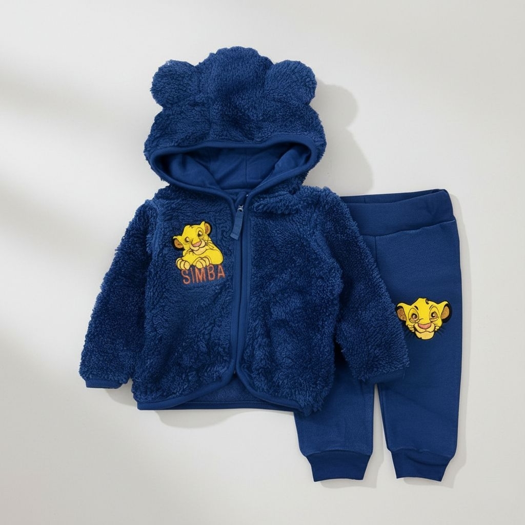 Setelan Jaket Hoodie Bayi & Anak Disney Simba Lion King | Set Jaket Hoodie Anak Original Disney