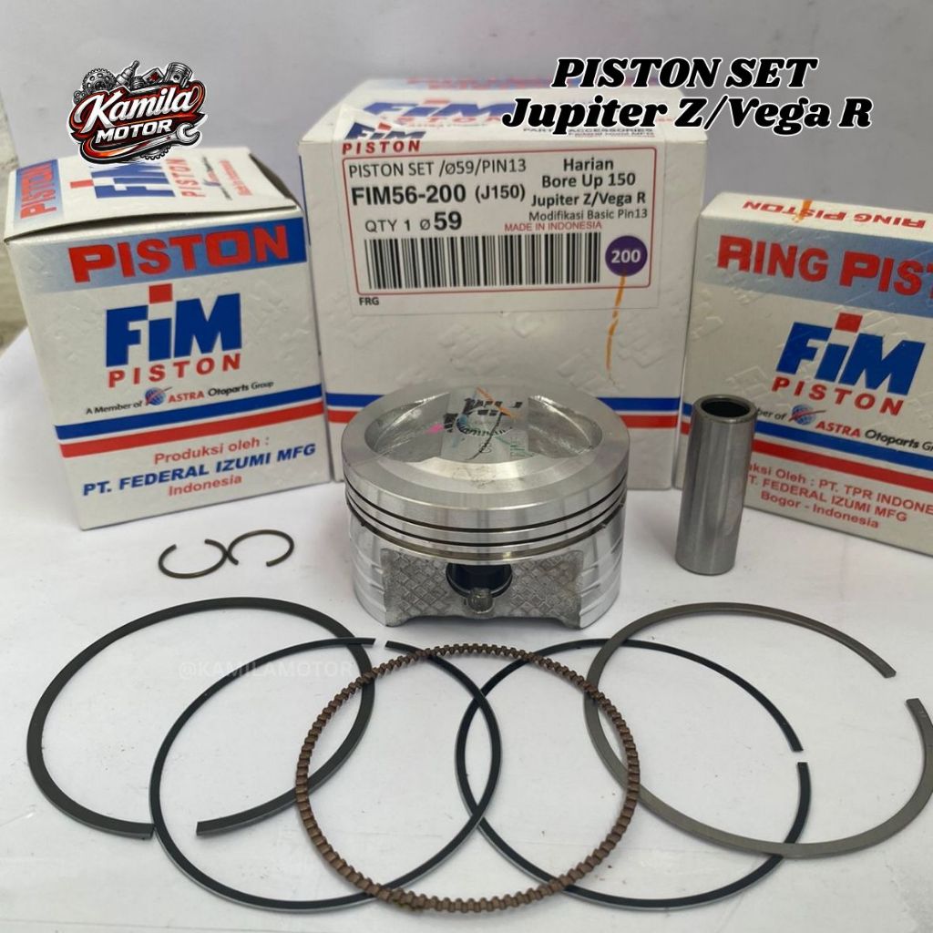 Seher Piston FIM Xxb JUPITER Z VEGA R 57 57.5 58 58.5 59 Pin Pen 13
