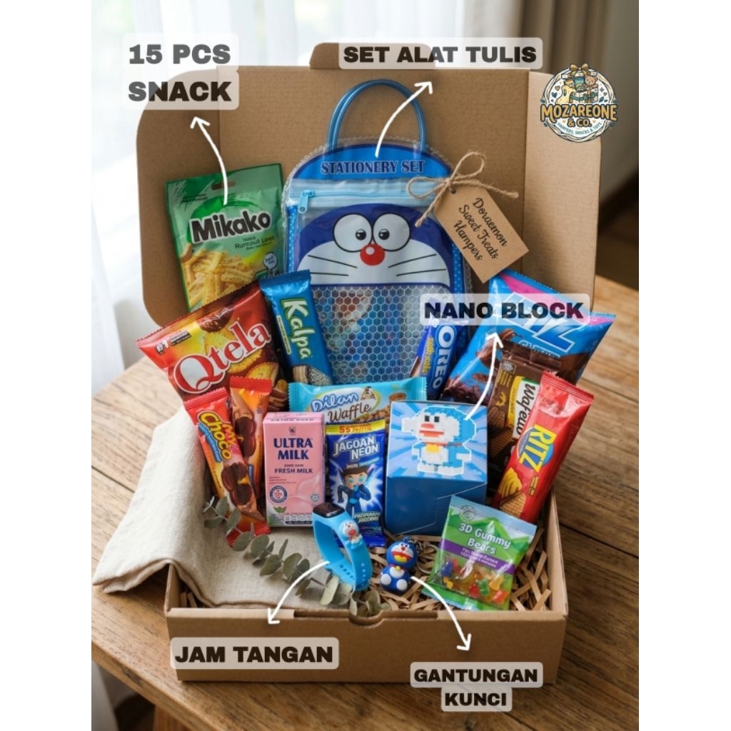 Hampers Anak Karakter Snack Box Ulang Tahun Anak Isi Coklat Biskuit Susu Kado Birthday Murah