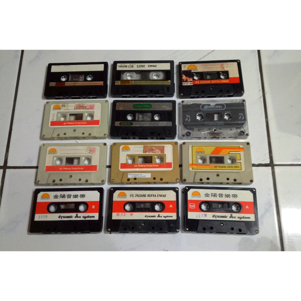 KASET MANDARIN TANPA COVER - PAKET 45 KASET