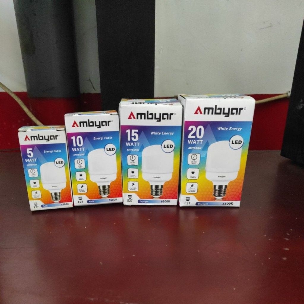Lampu LED Ambyar - Hemat Energi, Cahaya Putih