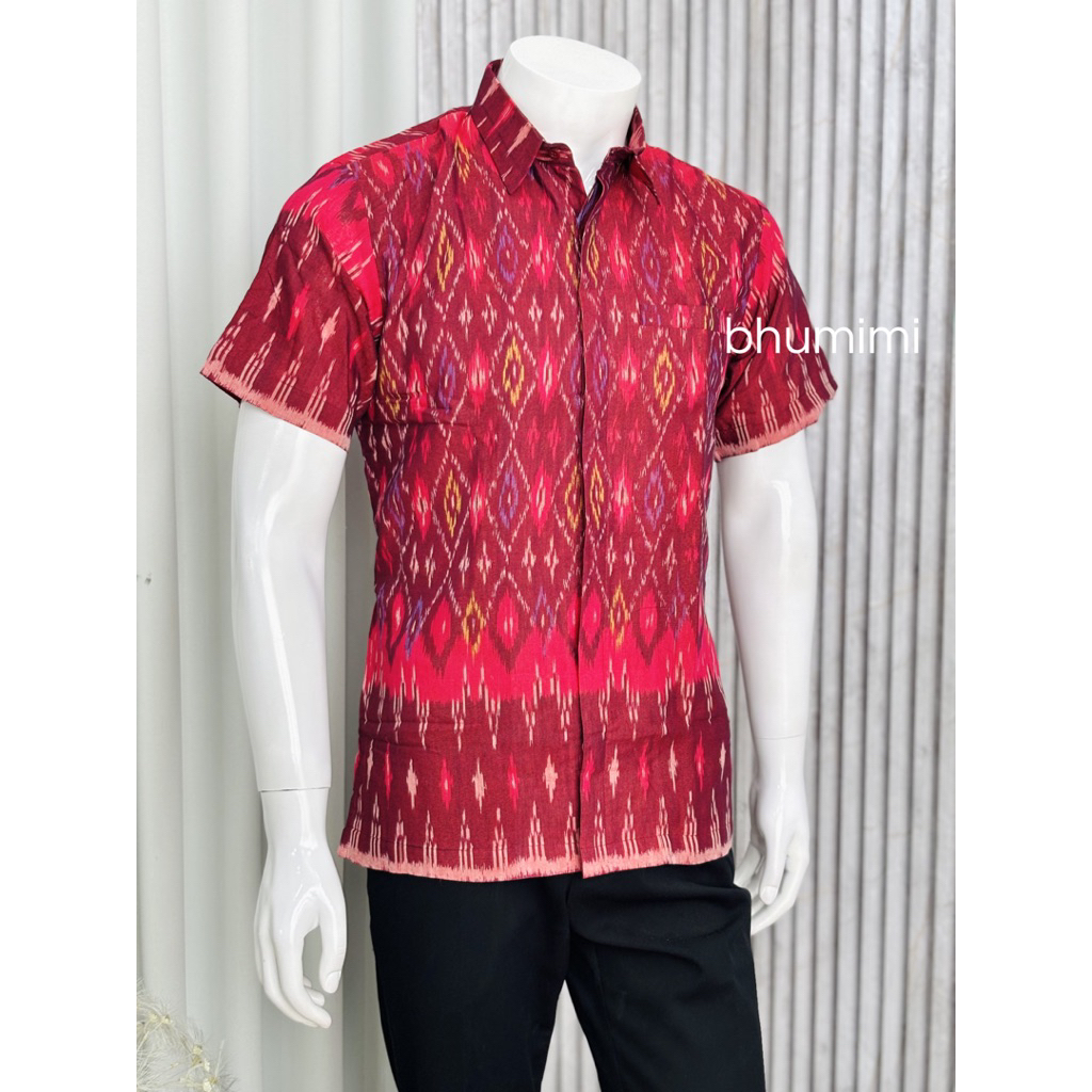 Kemeja Endek Pria/Kemeja Endek/Kemeja Pria