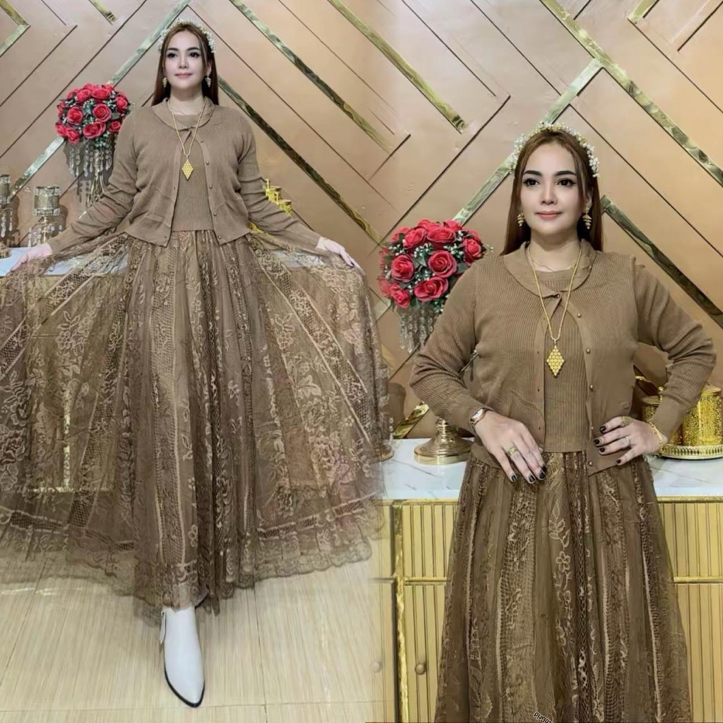 gamis rajut Zara Women terbaru