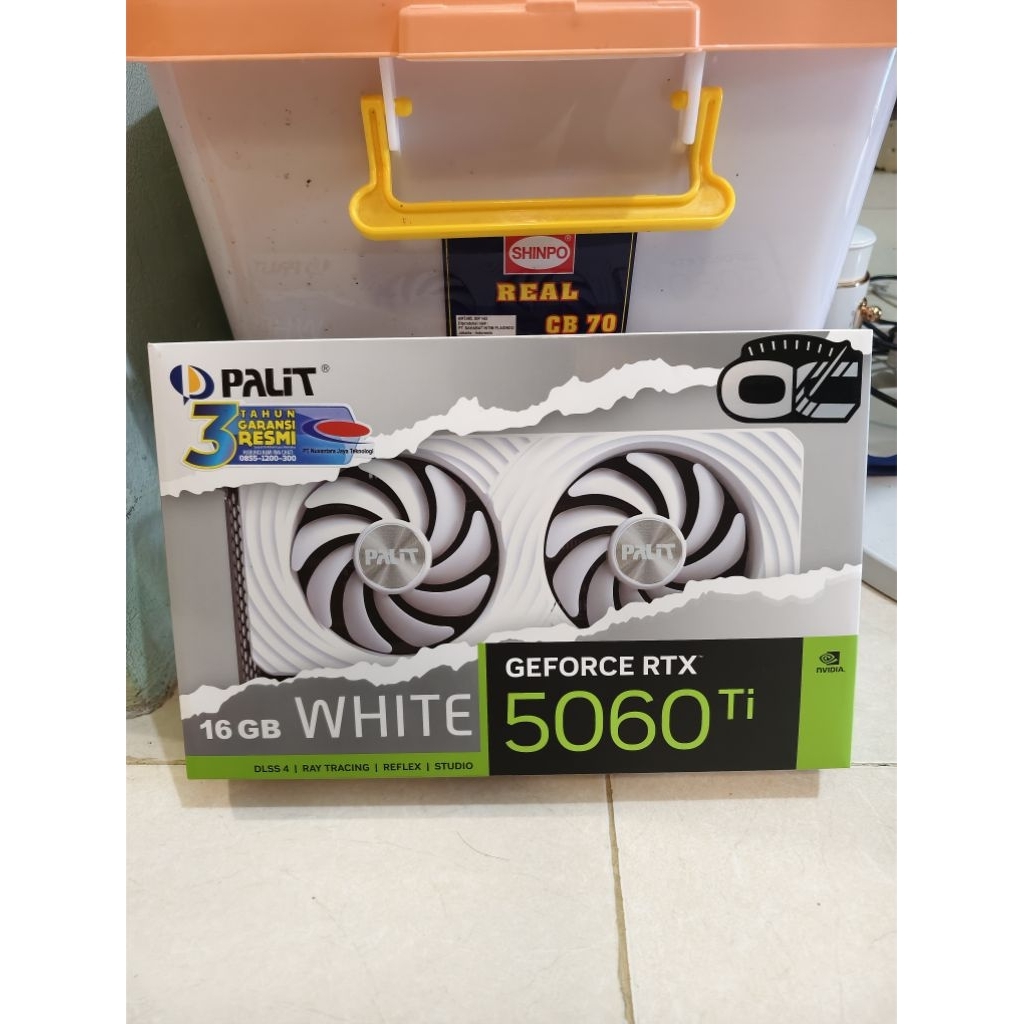 VGA Palit RTX 5060Ti OC White 16GB Fullset Garansi Panjang
