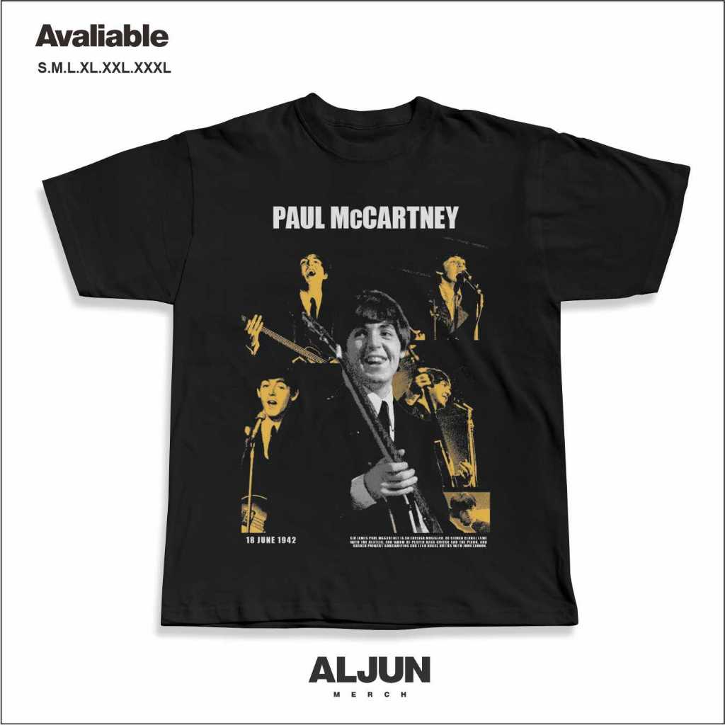 Kaos Distro Paul McCartney The Beatles Musik