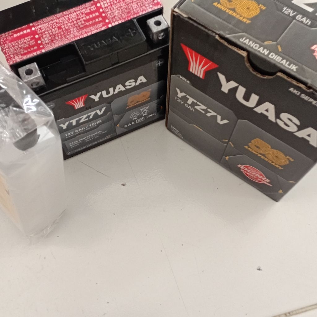 AKI ACCU BATTREY YUASA N-MAX OLD,  SATRIA FU 150. YUASA YTZ7V